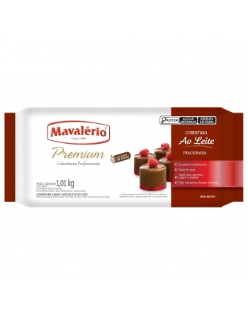 OE MAVALERIO PREMIUM COBERTURA BARRA AO LEITE 1,01KG CX10