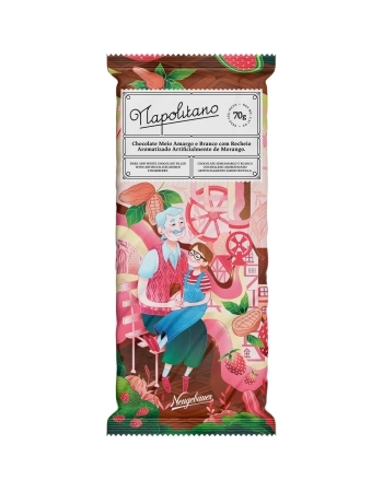 BARRA DE CHOCOLATE NAPOLITANO NEUGEBAUER 70G DISPLAY C/12UN