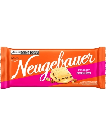 BARRA DE CHOCOLATE BRANCO COOKIES NEUGEBAUER 80G DISPLAY C/16UN