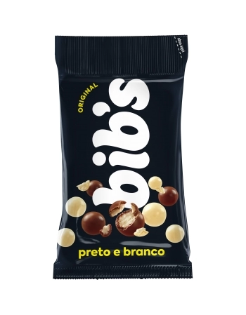 CHOCOLATE BIBS PRETO E BRANCO NEUGEBAUER 40G DISPLAY C/18UN