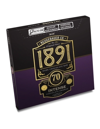 CHOCOLATE TABLETE 1891 70% CACAU NEUGEBAUER 45G DISPLAY C/10UN