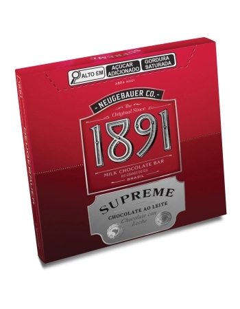 CHOCOLATE TABLETE 1891 SUPREME LEITE NEUGEBAUER 45G DISPLAY C/14UN