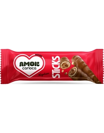 CHOCOLATE STICKS AMOR CARIOCA NEUGEBAUER 32G DISPLAY C/16UN