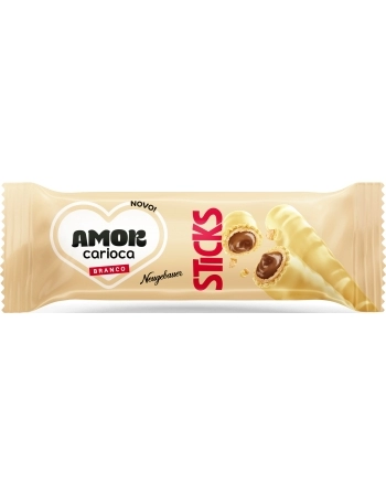CHOCOLATE STICKS AMOR CARIOCA BRANCO NEUGEBAUER 32G DISPLAY C/16UN