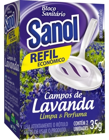 TQ BLOCO SANITARIO C/ APARELHO LAVANDA SANOL 35G CX12