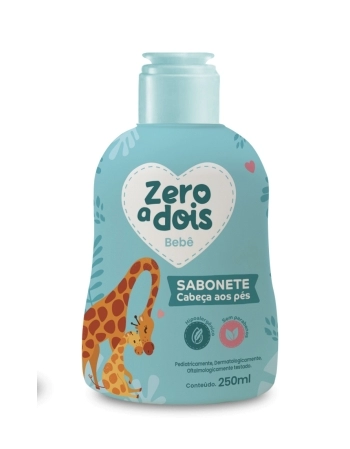 SABONETE LIQUIDO CABEÇA AOS PÉS ZERO A DOIS BEBÊ 250ML