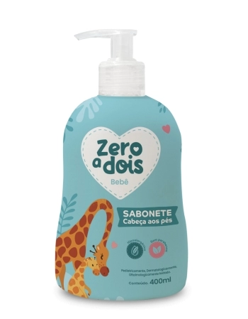 SABONETE LIQUIDO CABEÇA AOS PÉS ZERO A DOIS BEBÊ 400ML