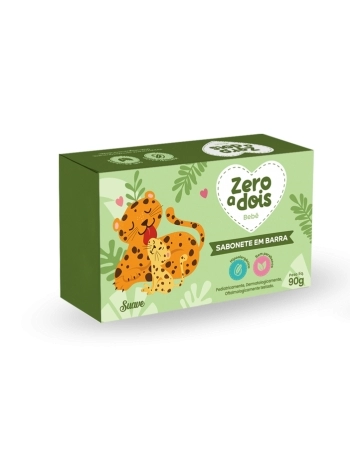 SABONETE EM BARRA SUAVE ZERO A DOIS BEBÊ 90G