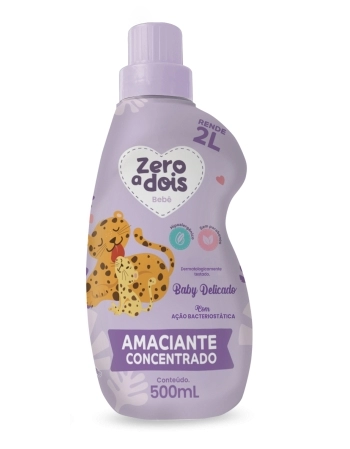 AMACIANTE CONCENTRADO DELICADO ZERO A DOIS BEBÊ 500ML