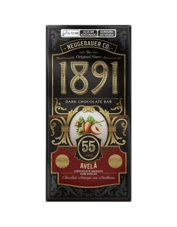 CHOCOLATE TABLETE 1891 AVELÃ NEUGEBAUER 45G DISPLAY C/10UN