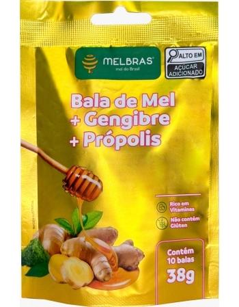ME BALA DE GENGIBRE MEL E PROPOLIS 38G CX6