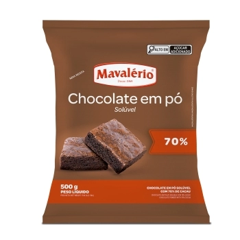 PÓ 70% CACAU MAVALÉRIO 500G