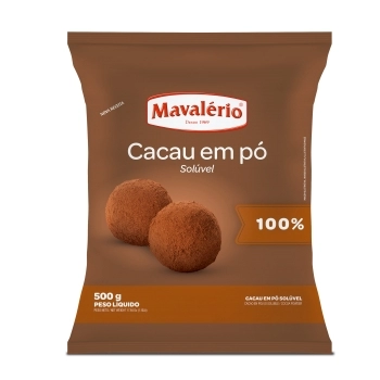 CACAU EM PÓ ALCALINO MAVALÉRIO 500G