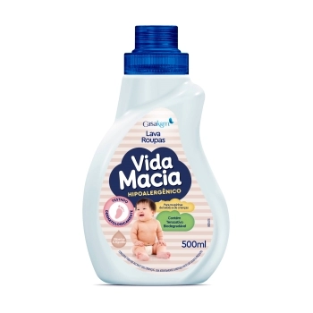 CK VIDA MACIA LAVA ROUPA LIQUIDO GLICERINA E ALGODÃO 500ML CX12 M3
