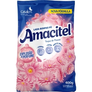 CK AMACITEL LAVA ROUPA EM PO TOQUE DE POESIA BAG 400G CX24 M4