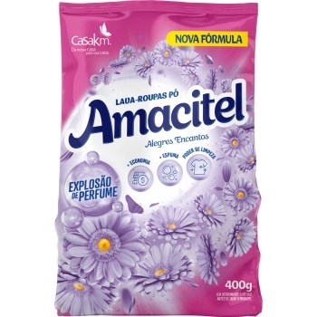 LAVA ROUPA EM PO AMACITEL ALEGRES ENCANTOS BAG CASAK&M 400G