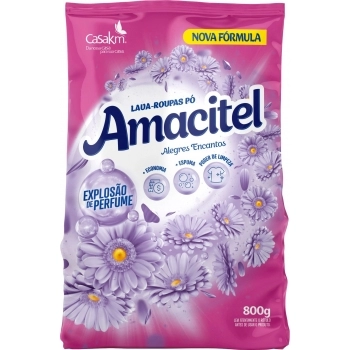 LAVA ROUPA EM PO AMACITEL ALEGRES ENCANTOS BAG CASAK&M 800G