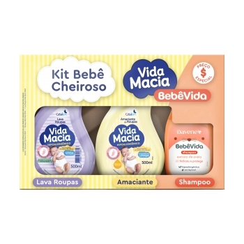 CK VIDA MACIA KIT AMACIANTE GLICERINA C/ CAMOMILA 500ML E SHAMPOO AVEIA 200ML CX6