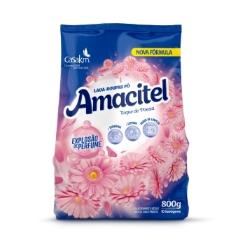 CK AMACITEL LAVA ROUPA EM PO TOQUE DE POESIA BAG 800G CX16 M4
