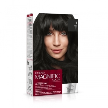 AM COLOR MAGNIFIC KIT COLORACAO 1 PRETO CX6