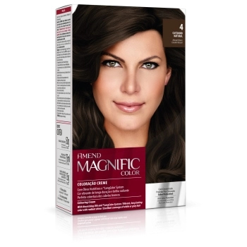 AM COLOR MAGNIFIC KIT COLORACAO 4 CASTANHO NATURAL CX6
