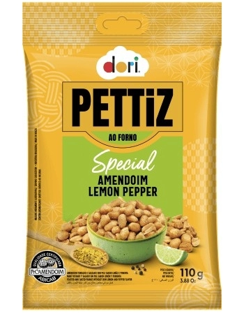 AMENDOIM PETTIZ LEMON PEPPER DORI 110G