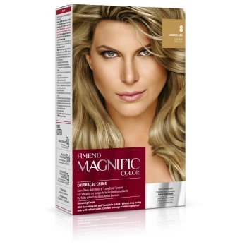 AM COLOR MAGNIFIC KIT COLORACAO 8 LOURO CLARO CX6