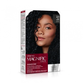 AM COLOR MAGNIFIC KIT COLORACAO 2.1 PRETO AZULADO CX6