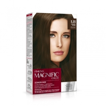 AM COLOR MAGNIFIC KIT COLORACAO 5.35 CHOCOLATE INTENSO CX6