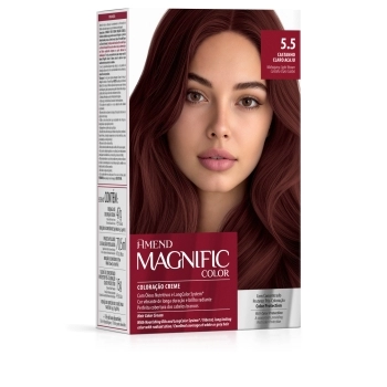 AM COLOR MAGNIFIC KIT COLORACAO 5.5 CASTANHO CLARO ACAJU CX6
