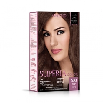 AM COLOR SUPERIA KIT COLORACAO S/ AMONIA 500 CASTANHO CLARO CX6