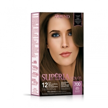 AM COLOR SUPERIA KIT COLORACAO S/ AMONIA 700 LOURO NATURAL CX6