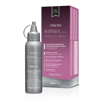 AM COLOR SUPERIA COLORACAO BANHO DE BRILHO CINZA 100G CX6