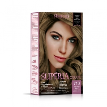 AM COLOR SUPERIA KIT COLORACAO S/ AMONIA 710 LOURO CINZA NATURAL CX6