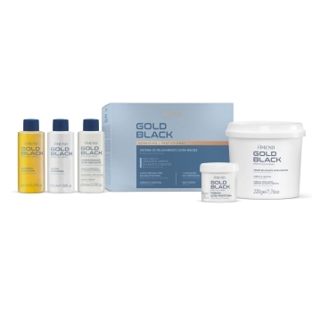 AM GOLD BLACK GUANIDINA PROFISSIONAL KIT 1 APLIC OU 2 RETOQ CX6