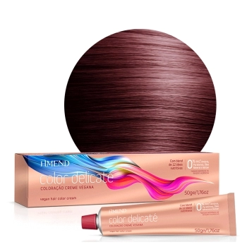AM COLOR DELICATE COLORACAO 6.66 LOURO ESCURO VERMELHO INTENSO 50G CX6