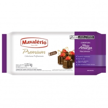 COBERTURA BARRA AMARGO PREMIUM MAVALÉRIO 1,01KG