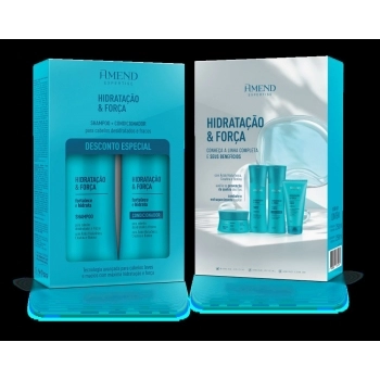AM EXPERTISE HIDRAÇÃO E FORÇA KIT PROMOCIAL SHAMPOO E CONDIDIONADOR CX6