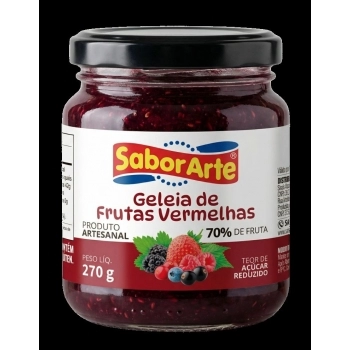 GELEIA FRUTAS VERMELHAS SABORARTE 270G