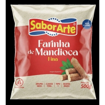 FARINHA DE MANDIOCA FINA SABORARTE 500G