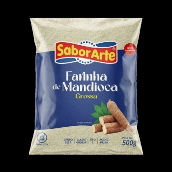 FARINHA DE MANDIOCA GROSSA SABORARTE 500G