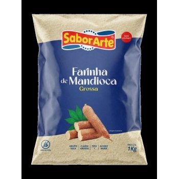 FARINHA DE MANDIOCA GROSSA SABORARTE 1KG