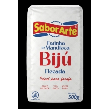 FARINHA DE MANDIOCA BIJU SABORARTE 500G