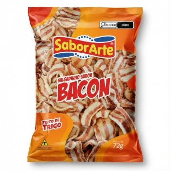 SALGADINHO BACON SABORARTE 72G