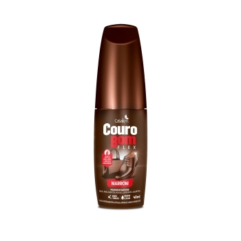COURO BOM FLEX POLIDOR DE SAPATO MARROM CASAK&M 40ML