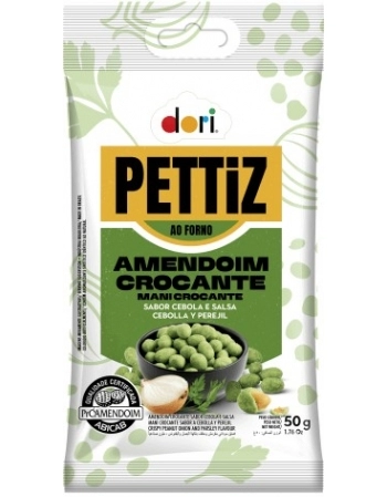 AMENDOIM PETTIZ CEBOLA E SALSA DORI 50G