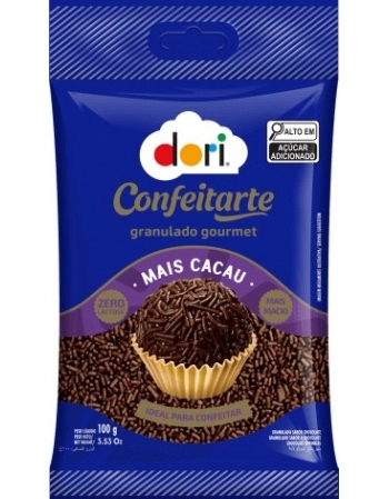 GRANULADO GOURMET MAIS CACAU CONFEITARTE DORI 100G