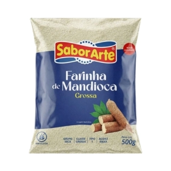FARINHA DE MANDIOCA GROSSA SABORARTE 500G