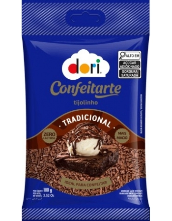 GRANULADO GOURMET TIJOLINHO TRADICIONAL CONFEITARTE DORI 100G