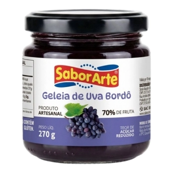 GELEIA UVA BORDÔ SABORARTE 270G